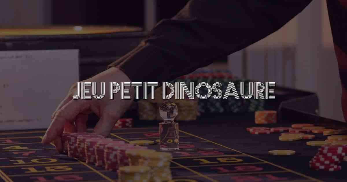 Jeu Petit Dinosaure