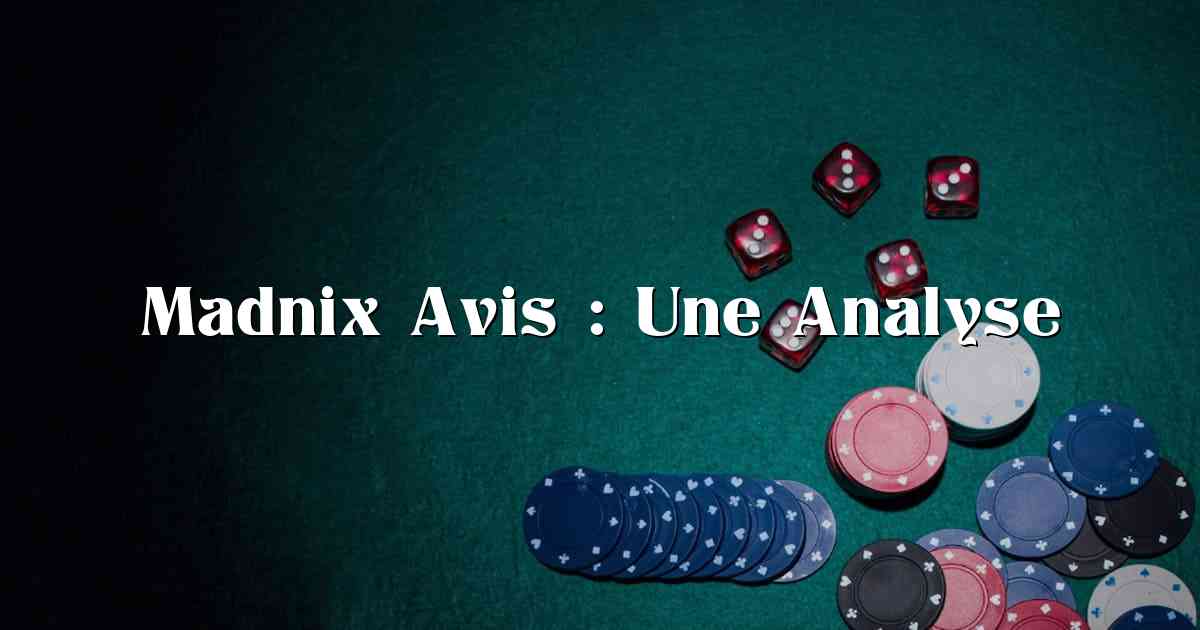 Madnix Avis : Une Analyse